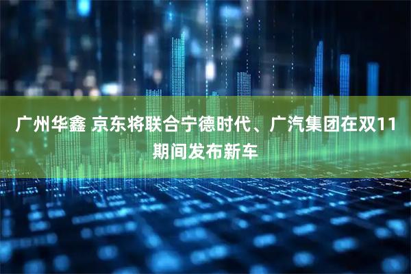 广州华鑫 京东将联合宁德时代、广汽集团在双11期间发布新车